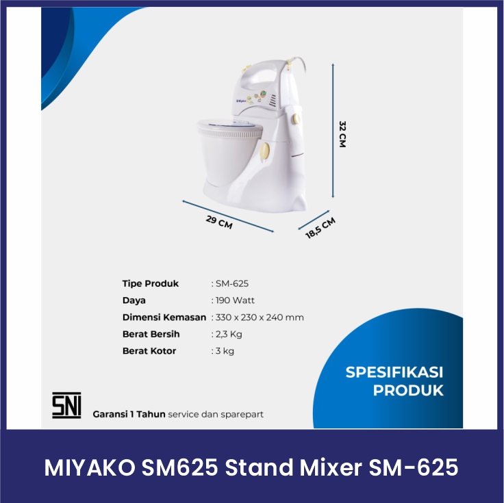 MIYAKO SM625 Stand Mixer SM-625