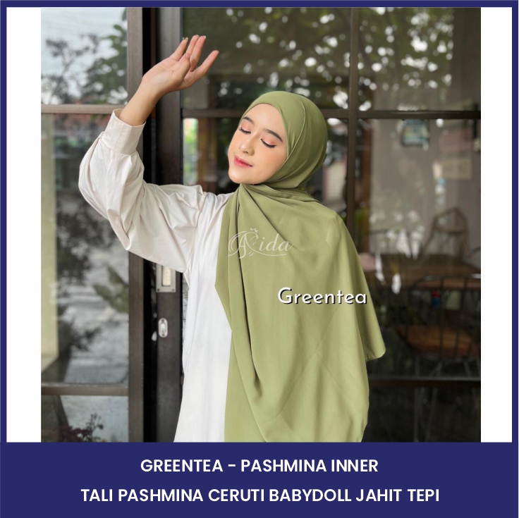 GREENTEA - Pashmina Inner Tali Pashmina Ceruti Babydoll Jahit