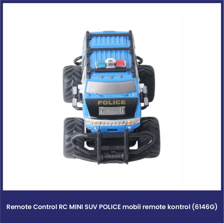 Remote Control RC MINI SUV POLICE mobil remote kontrol (6146G)