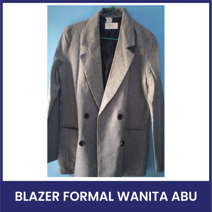 Blazer wanita Abu