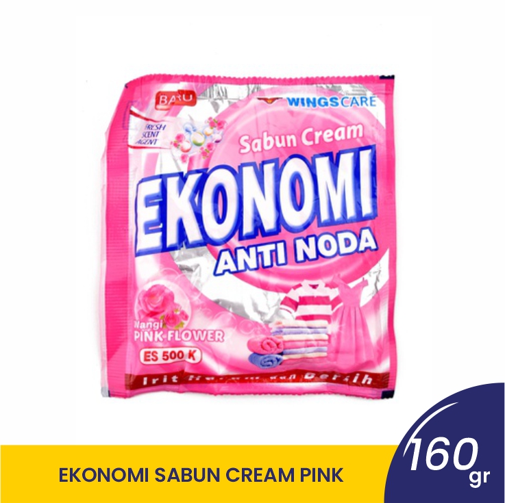 EKONOMI SABUN CREAM PINK 160GR