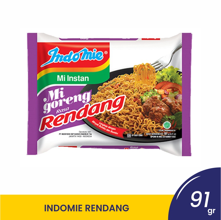 INDOMIE RENDANG 91GR