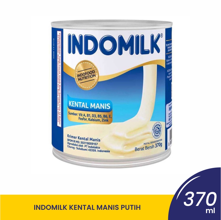 INDOMILK KENTAL MANIS PUTIH 370ML