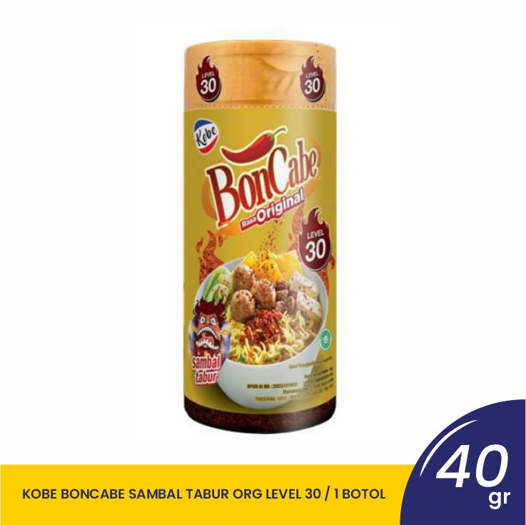 KOBE BONCABE SAMBAL TABUR ORG LV 30 BTL 40GR