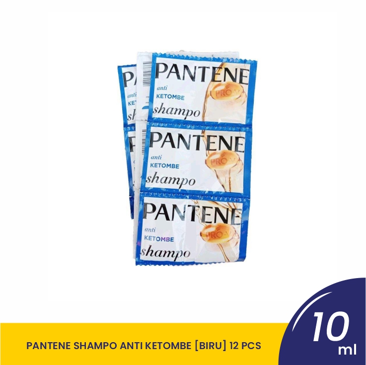 PANTENE SHAMPO ANTI KETOMBE [BIRU] RCG-12X10ML