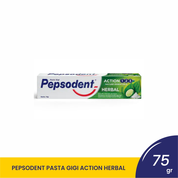 PEPSODENT PASTA GIGI ACTION HERBAL 75GR