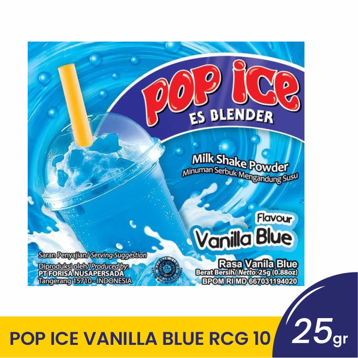 POP ICE VANILLA BLUE RCG 10X25GR