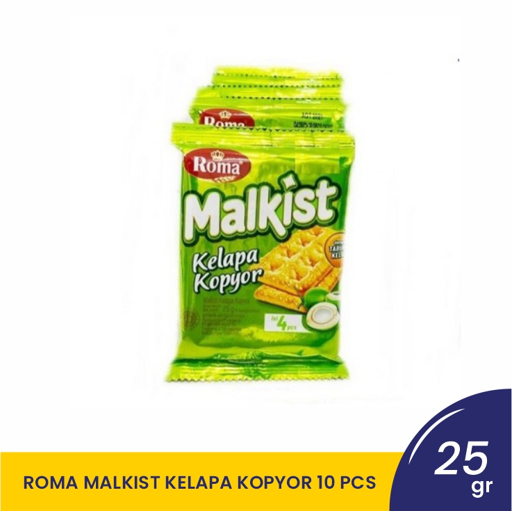 ROMA MALKIST KELAPA KOPYOR RCG-10X25GR