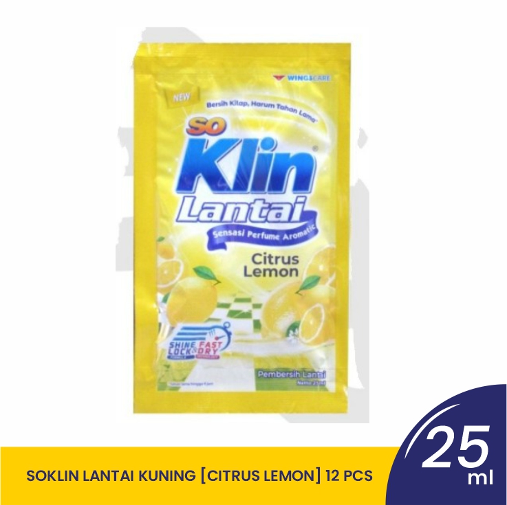 SOKLIN LANTAI KUNING [CITRUS LEMON] RCG-12X25ML