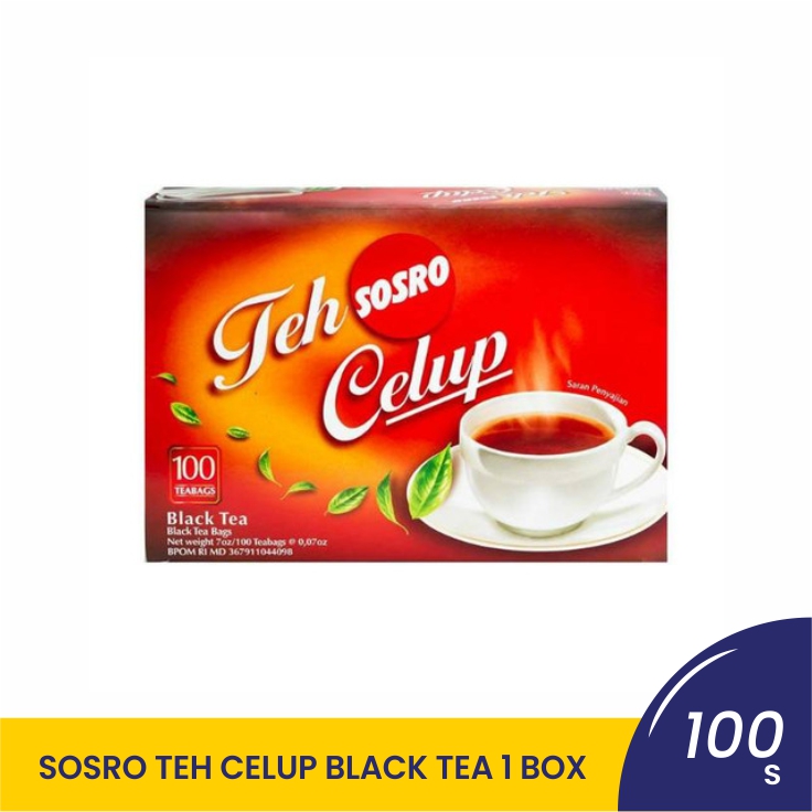 SOSRO TEH CELUP BLACK TEA 100X2GR