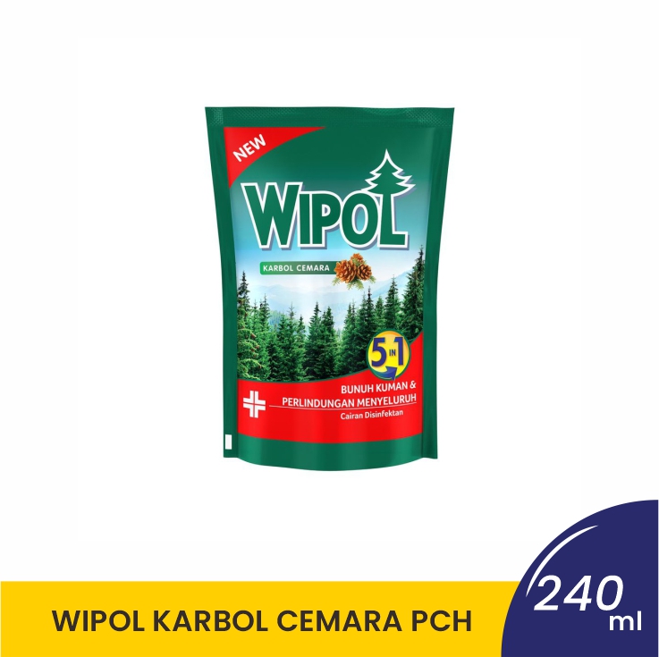 WIPOL KARBOL CEMARA PCH 240ML