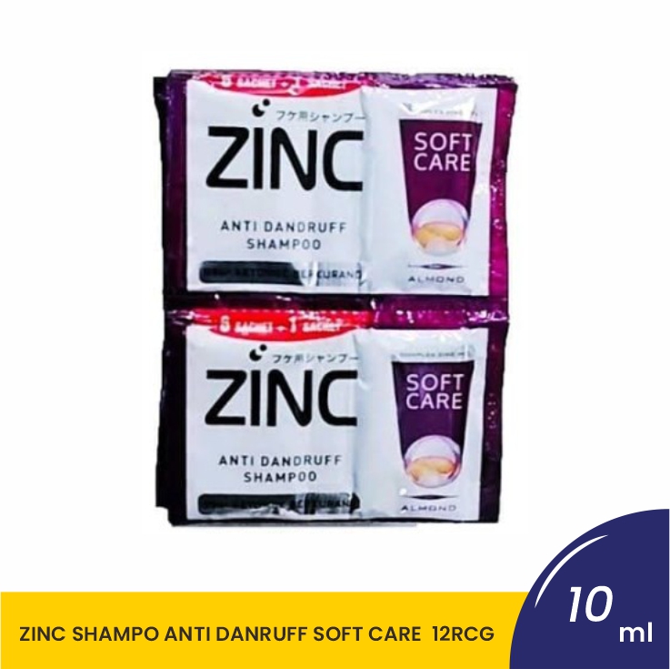 ZINC SHAMPO ANTI DANRUFF SOFT CARE RCG-12X10ML