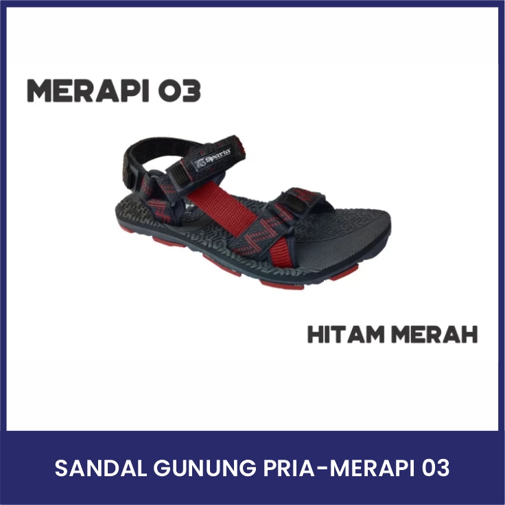 SANDAL GUNUNG PRIA-ORIGINAL SPARTA-MERAPI 03 HTM MRH-MURAH AWET KEREN