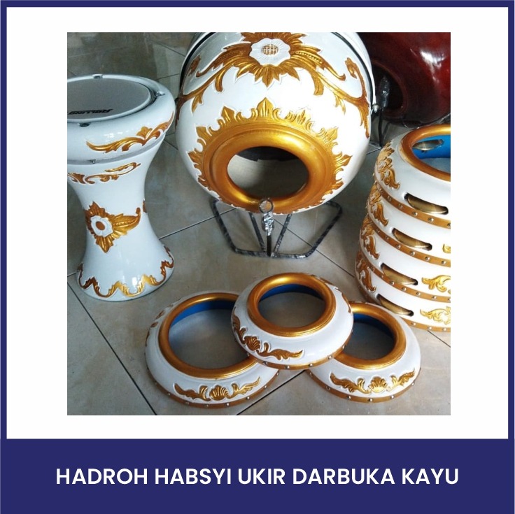 Hadroh habsyi ukir darbuka kayu