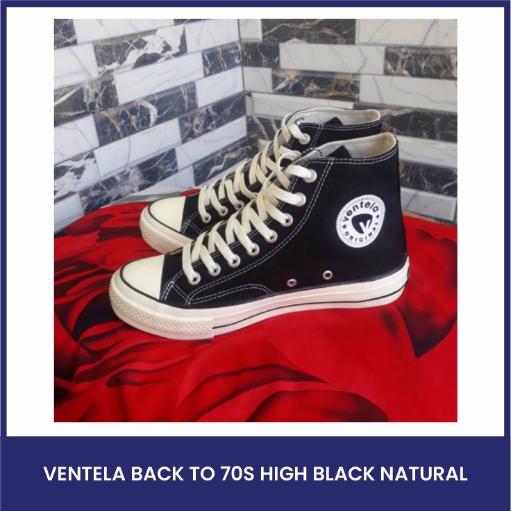 VENTELA BACK TO 70S HIGH BLACK NATURAL