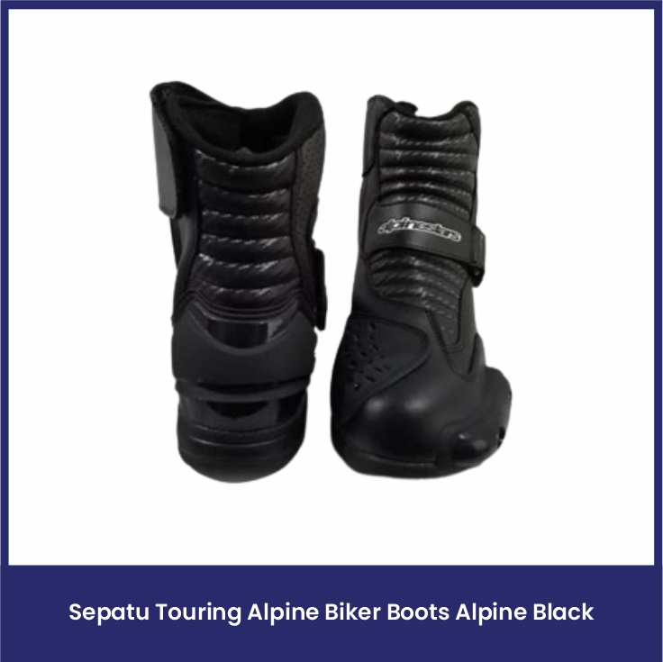 Sepatu Touring Alpine Biker Boots Alpine - Black