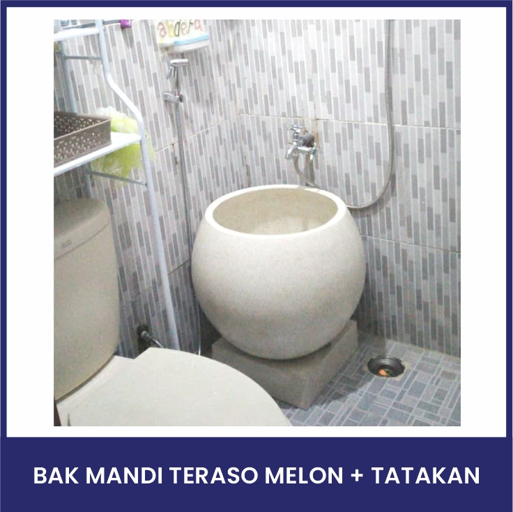 Bak Mandi Teraso Melon + Tatakan