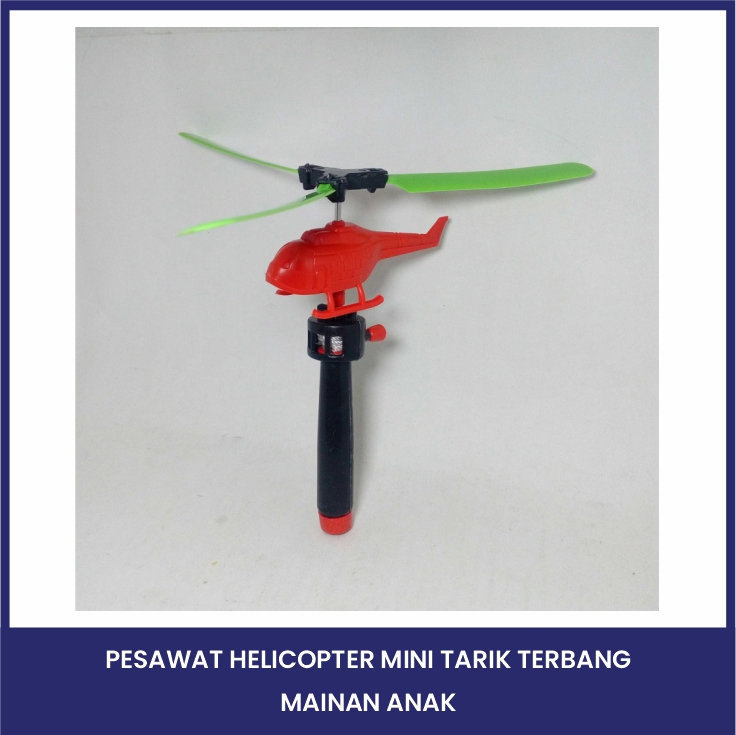 Pesawat Helicopter Mini Tarik Terbang Mainan Anak Murah