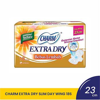 CHARM EXTRA DRY SLIM DAY WING 23CM 18S