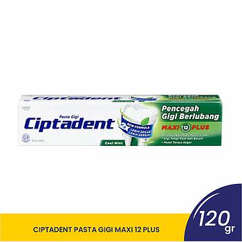 CIPTADENT PASTA GIGI MAXI 12PLUS COOL MINT 120GR