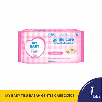 MY BABY TISU BASAH GENTLE CARE 2X50S