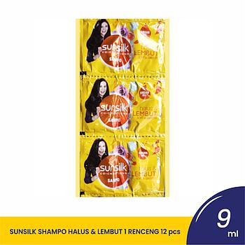 SUNSILK SHAMPO HALUS & LEMBUT [KUNING] RCG-12X9ML