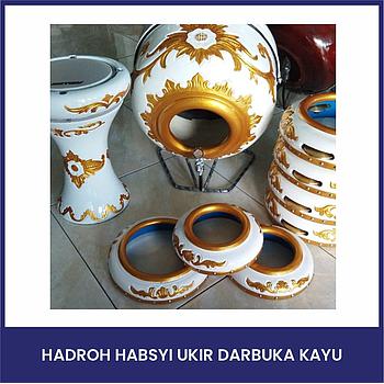 Hadroh habsyi ukir darbuka kayu