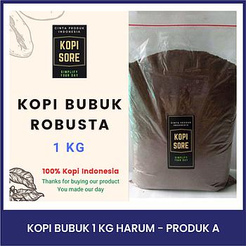 KOPI BUBUK 1 KG HARGA SANGAT TERJANGKAU, HARUM, NIKMAT, PACKING RAPIH - Produk A