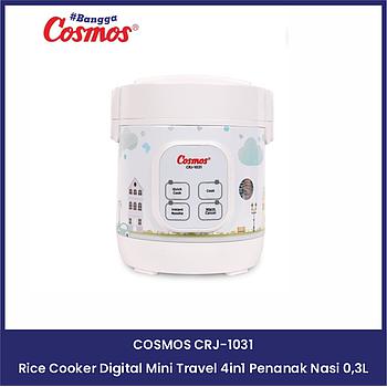 COSMOS CRJ-1031 Rice Cooker Digital Mini Travel 4in1 Penanak Nasi 0,3L