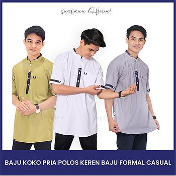 Baju Koko Pria Polos Keren Baju Formal Casual