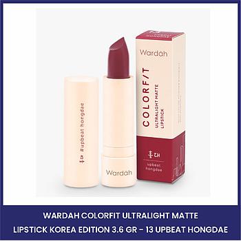 Wardah Colorfit Ultralight Matte Lipstick Korea Edition 3.6 gr